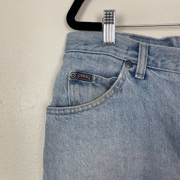 Vintage Riders by Lee Woman's Sz 14‎ Petite Light Wash High Waisted 80s 90s - Picture 4 of 10